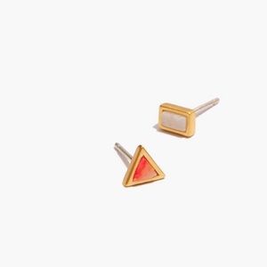 Gold madewell sunwashed studs
